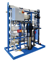 High Flow Industrial Reverse Osmosis System w/ Small Footprint 21,600 - 43,200 GPD