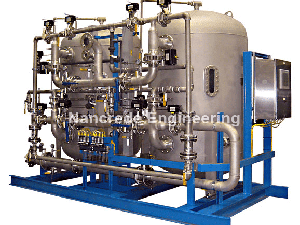 Industrial Twin Stainless Steel Demineralizer (DI) Water Condensate Polisher